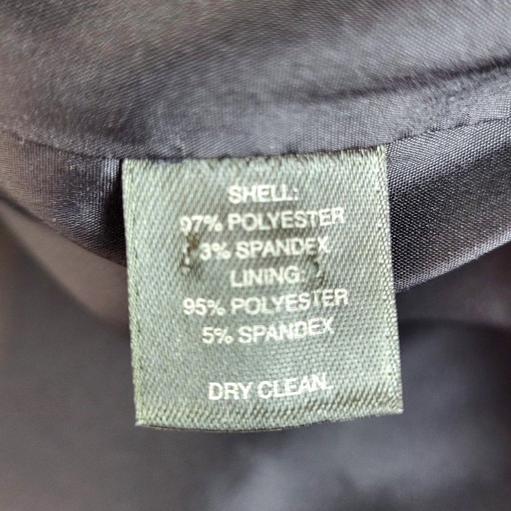 White House Black Market Black Floral Fit and Flare Sleeveless Dress, Size 6 EUC - Picture 12 of 12